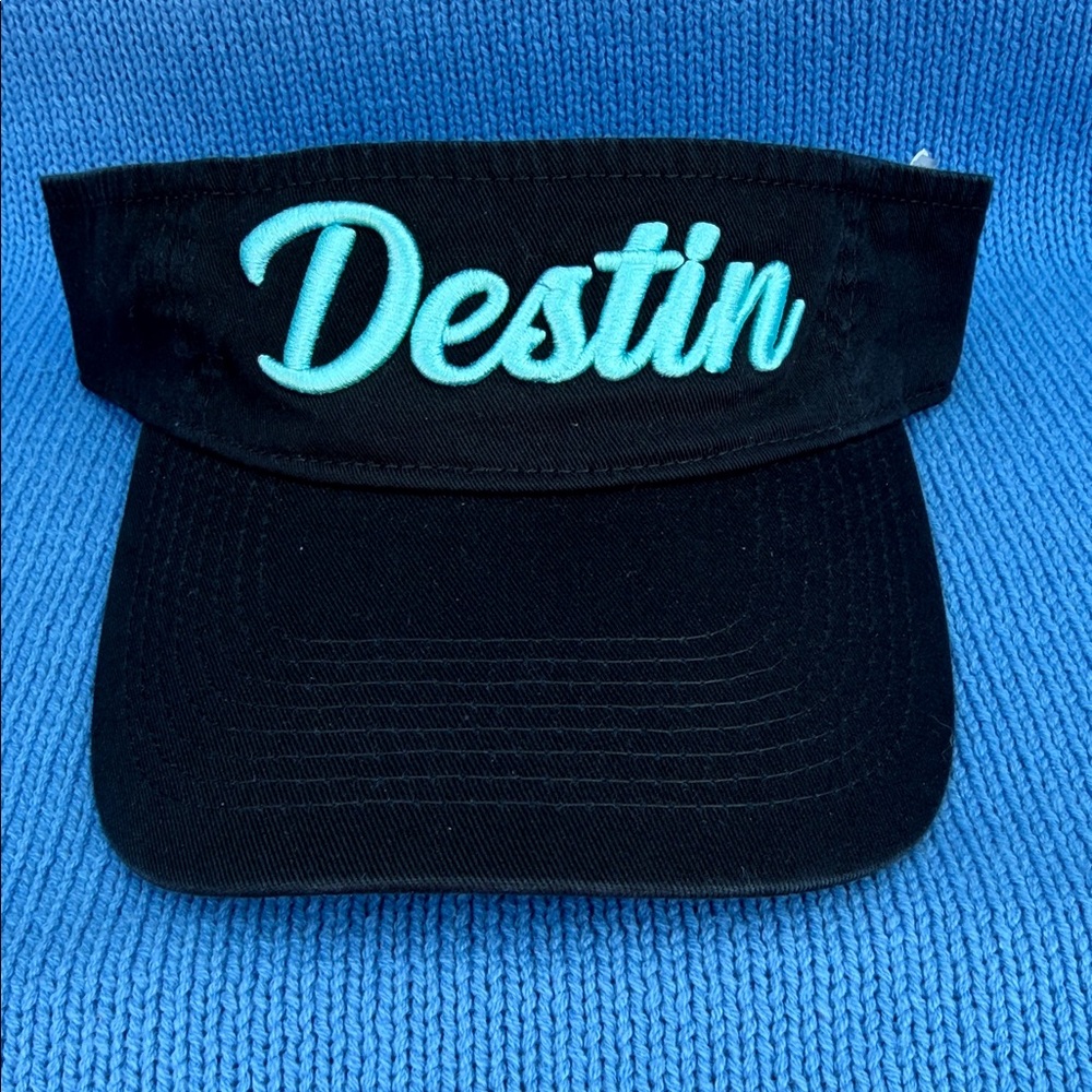 DESTIN PUFF Embroidered Visor - Black
